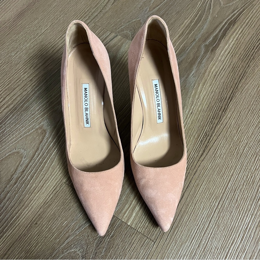 BB 70MM MANOLO BLAHNIK Suede Pump